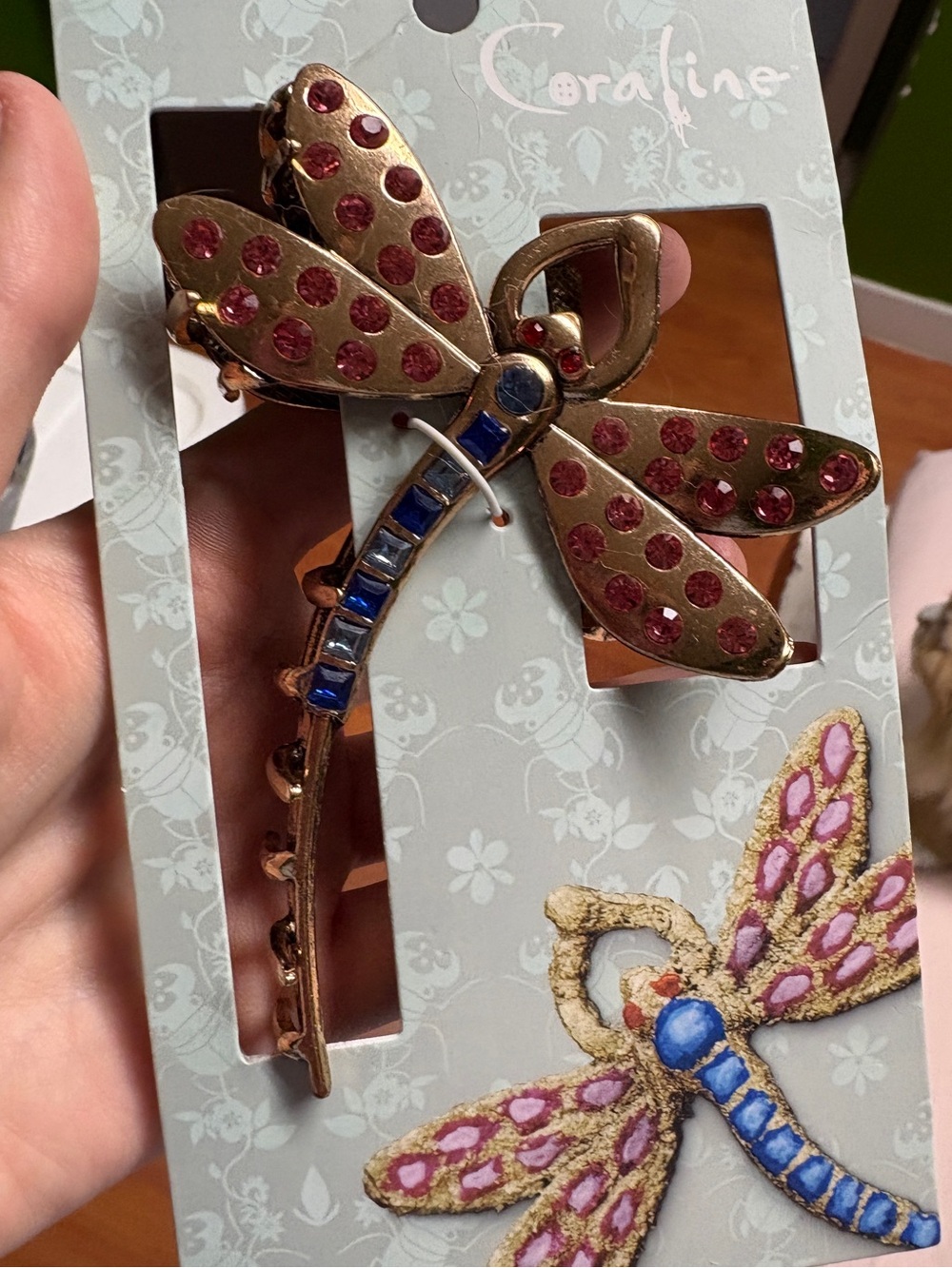 Coraline Dragonfly Hair Claw Clip